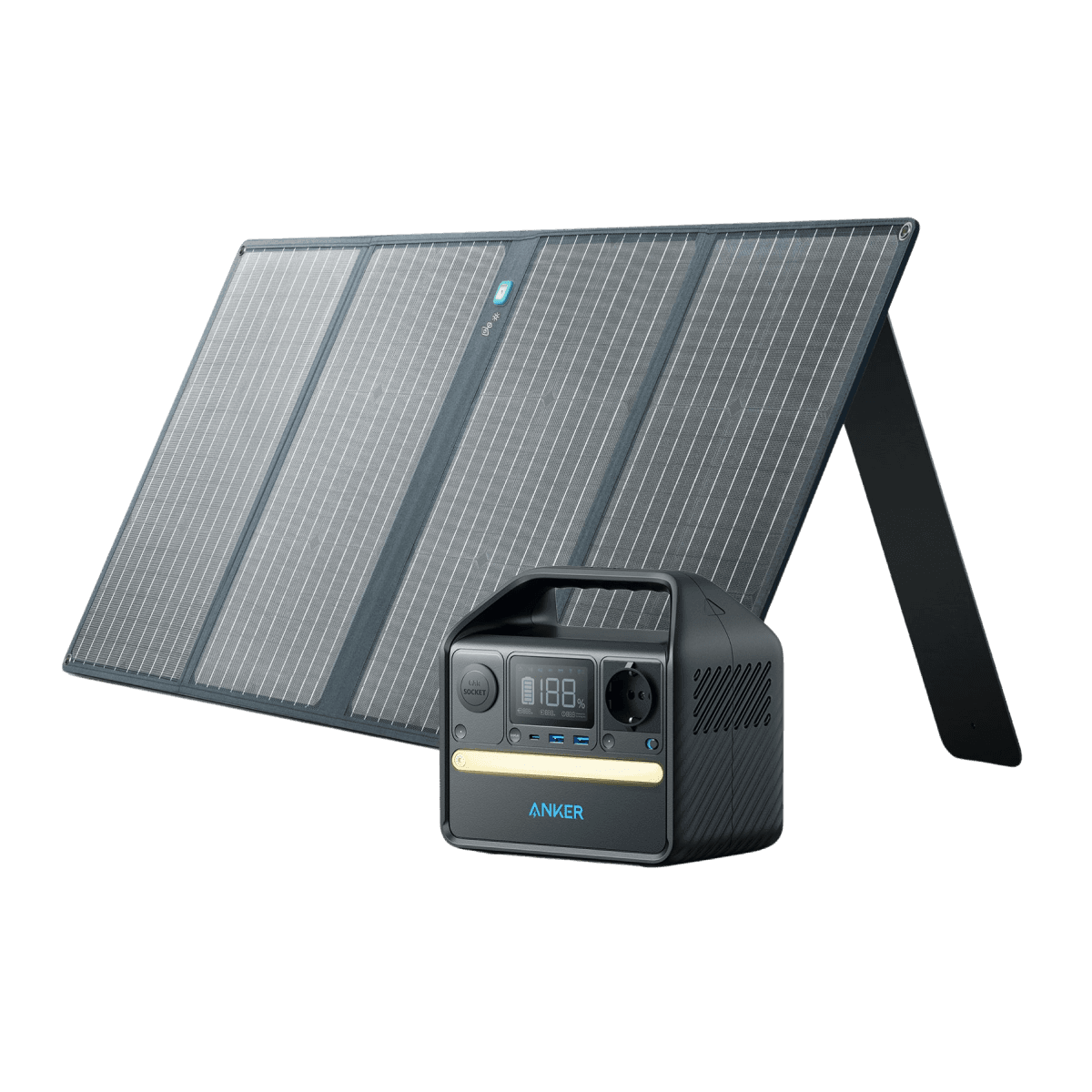 Anker Solargenerator <b>521</b> (Anker 521 PowerHouse - 256Wh | 200W mit 1× 100W Solarpanel)