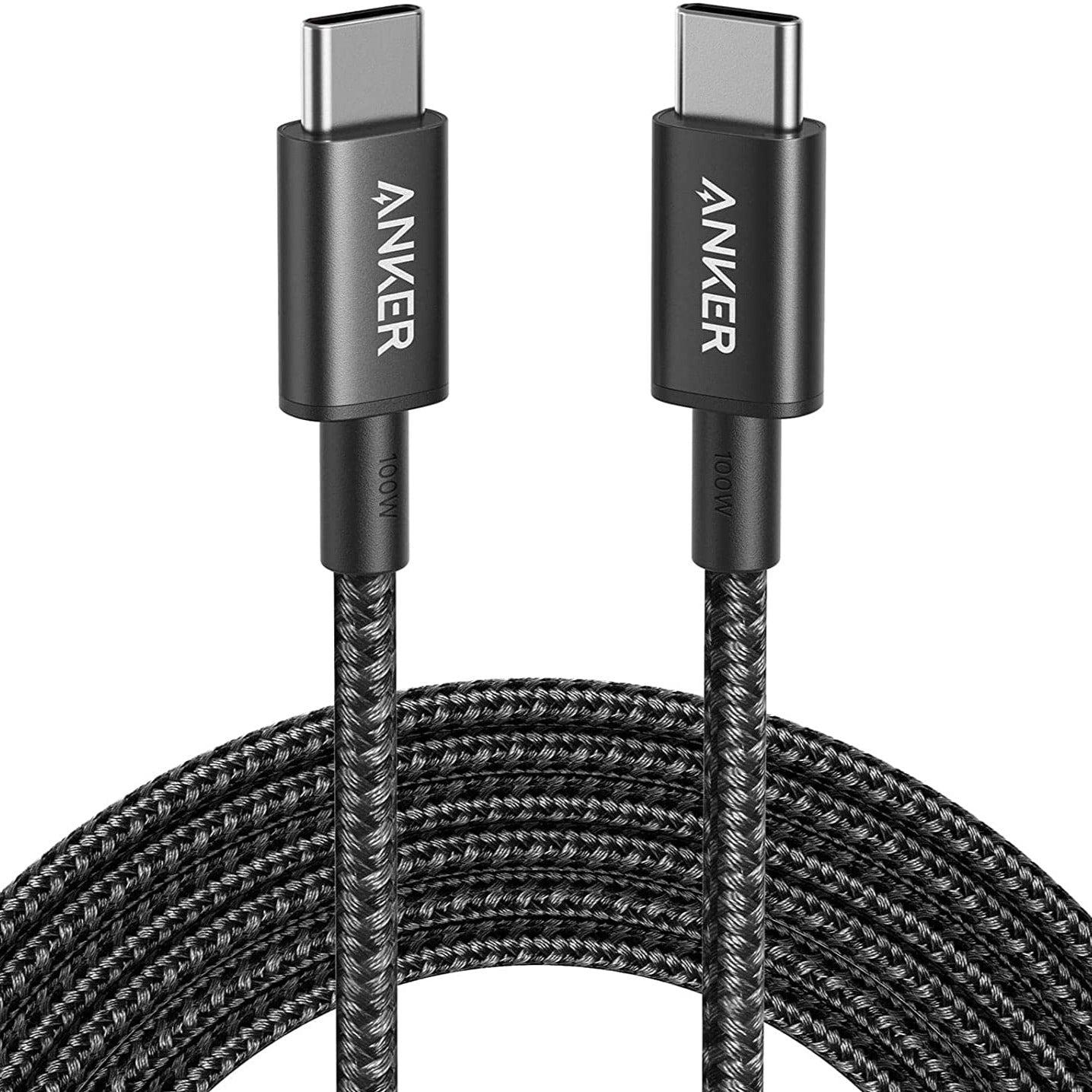 <b>New Nylon</b> USB-C to USB-C 100W Cable (10 ft)