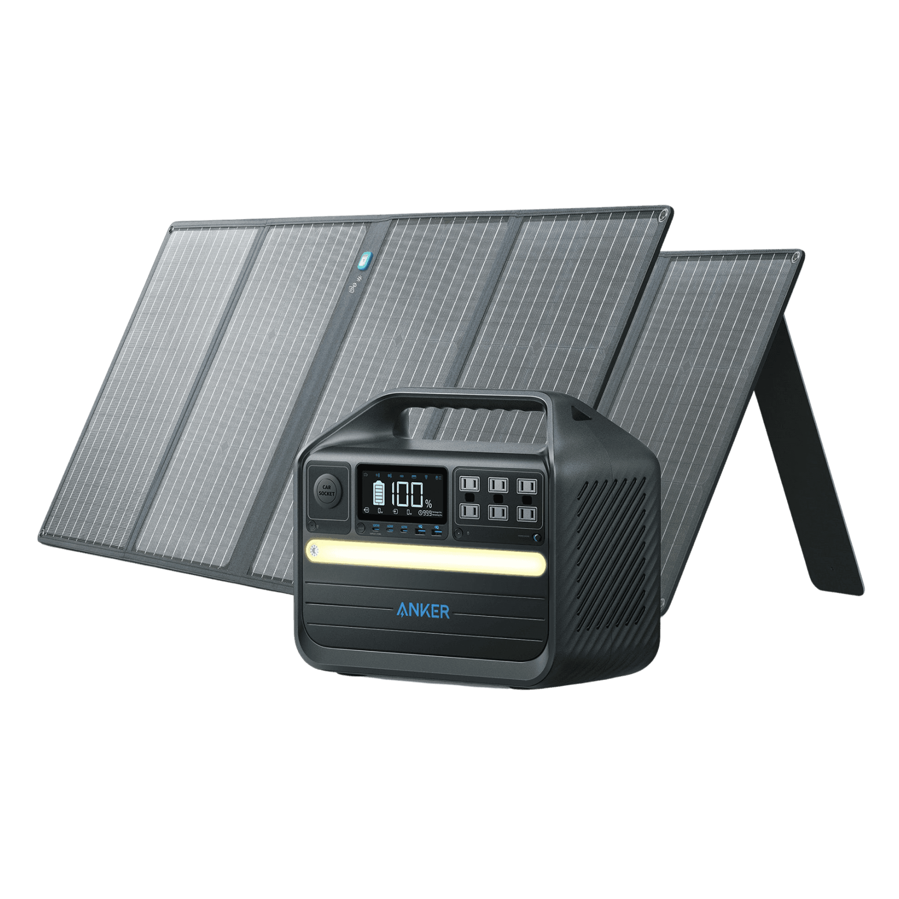 Anker Solar Generator <b>555</b> (PowerHouse 1024Wh with 2×100W Solar Panels)