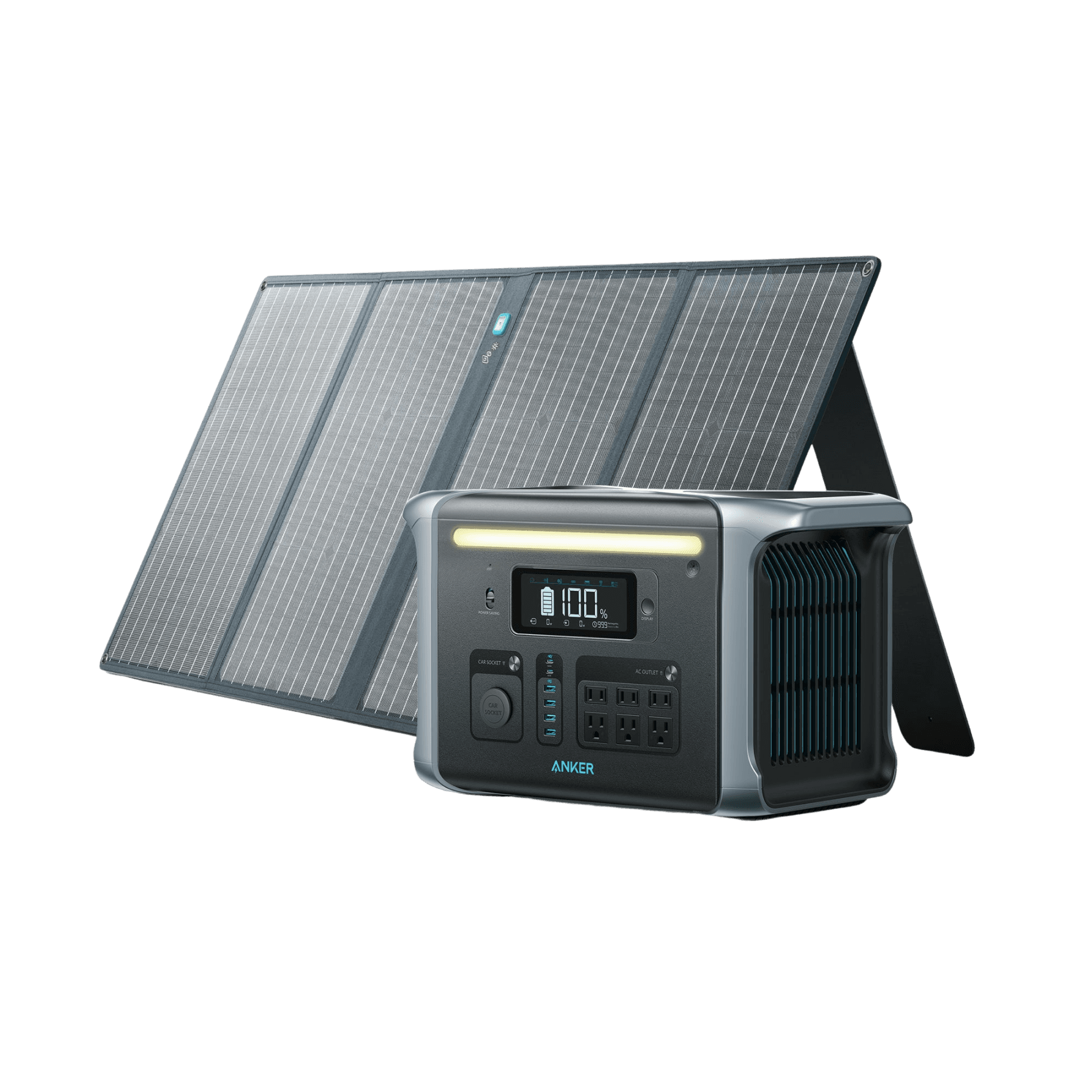 Anker Solar Generator <b>757</b> (PowerHouse 1229Wh with Solar Panels 100W)