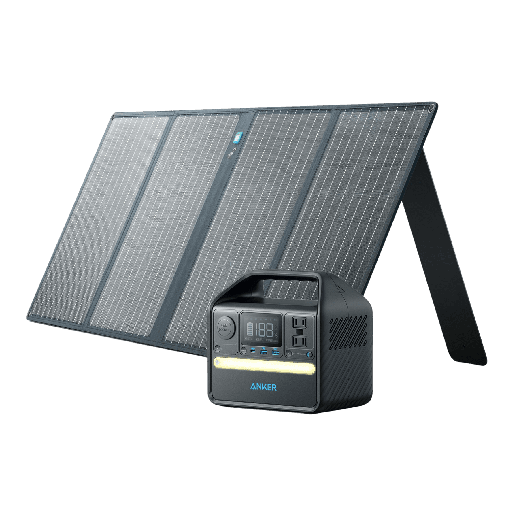 Anker Solar Generator <b>521</b>(PowerHouse 256Wh with 100W Solar Panel)