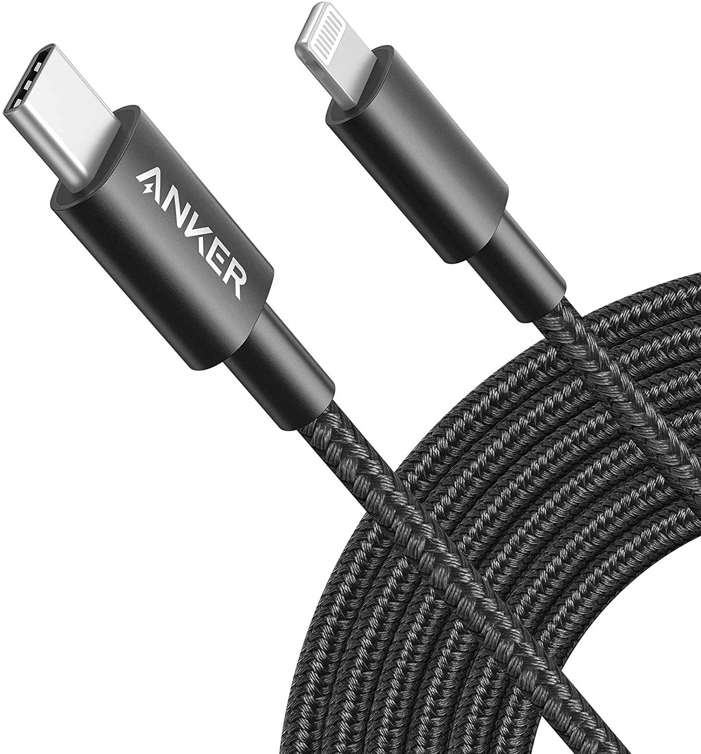 Anker <b>331</b> USB-C to Lightning Cable (6 / 10ft Nylon)